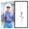 ambush necklace jewelry AMBUSH rose men women trendsetter titanium steel pendant personality versatile hip hop chain headwear