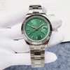 Orologi da polso da uomo di lusso con macchinari automatici 40 mm quadrante verde ghiaccio Orologio classico di alta qualità in acciaio inossidabile 904L