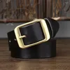 Belts 3.8CM Italian Washed Retro Top Layer Cowhide Needle Buckle Belt Men's Leather Simple And Versatile Casual Pants