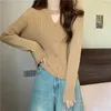 Chandails pour femmes Real S automne et hiver Vintage fil lâche pâte frite torsions évidé pull couleur unie col rond