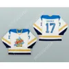 Gdsir Custom Jeff Dooks 17 Moncton Alpines White Hockey Jersey Nieuwe top ed S-M-L-XL-XXL-3XL-4XL-5XL-6XLL