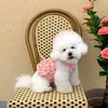 Vêtements pour chiens Pet Peach Robe Princesse Été Fleur Citrouille Chat Teddy Yorkshire Petit Chiot Vêtements Pour Chiens