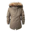 Hommes vers le bas Parkas hiver épaissir polaire vestes décontractée veste en coton fourrure manteau à capuche multipoches coupe-vent tactique haut 231212