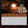 Casual Jurken Halloween Print Flare Jurk Voor Dames Lange Mouw Hol Feestavond Maxi 2023