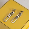 Luxus Designer Schmuck Ohrringe Ohrstecker Vintage Messing Kupfer Buchstaben Ohrstecker Für Frauen Valentinstag Hochzeitsgeschenke Verschiedenes Geschenk