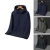 Vestes pour hommes KOODAO Veste extérieure Mode Casuals Sports à capuche et Keisure Polyester Printemps Automne Noir / Bleu / Vert