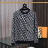 24SS Femmes de luxe Designer Hommes Pull noir tricot Casual Automne / Hiver lettres imprimées Fstyle Jacquard Cachemire Mélange Hommes et Femmes Couple rue 3X