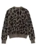 Pelliccia finta leopardata da donna Casual inverno donna lavorata a maglia manica lunga cardigan allentati maglione Top 2023 oversize kaki moda cappotto sexy 231212