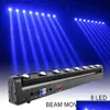 Moving Head Lights LED 8x12W RGBW Strip Beam 4in1 Stage Lighting Lämplig för Bar DJ Disco Party Nightclub Dance Floor Wedding Drop D DHBJX