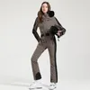 Winter Dames Jumpsuit Skipak Thermisch Dikker Waterdicht Winddicht Outdoor Sportkleding voor Snowboard 231211