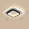 Plafonniers carré rond LED lumière moderne minimaliste lampe pour la maison salon métal luminaire allée couloir