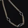 Schmuck Halsketten weiß plattiert 925 Silber abgestuft Luxusmarke Designer Buchstaben geometrisch berühmte Frauen runder Kristall Strass Gold 130991