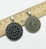 10pcs retro viking pirate odin rune compass charms pendant Jewelry DIY for necklace 3530mm black bronze1065605