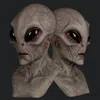 Máscaras de festa Halloween Alien Máscara Assustador Horrível Horror Supersoft Magia Assustadora Decoração Engraçada Cosplay Prop256R