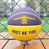 Bollar till Girl's Gift Blue Basketball Adult Children's Drable Ball Star Pu Gift Training Competition Special Basketball Size5 6 7 231212