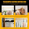 Hangers Pole Closet Clothes Hook Rod Stick Telescoping Reach Retractable Hanger Garment Clothesline With For Reaching Clothing Poles