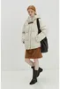 Trenchs de femmes manteaux Molan hiver femme veste rembourrée design beige vintage à capuche à manches longues chaud épaissir manteau femme chic outwear