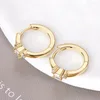 Pendientes de aro Sweetrain de 2,5mm de moissanita para mujer, certificado Original, pendiente chapado en plata de ley 925, joyería fina de oro, regalo