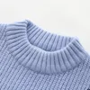 Pulôver inverno 3 4 5 6 7 8 9 10 12 anos crianças malha tops bonito mistura cor patchwork pulôver suéter para crianças bebês meninos 231212