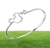 whole Bangle silver Bangle Bracelet mouse shape Women cute girl Whole Pr factory store promotion4726293