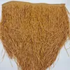 Decorative Flowers 1pc 47x50cm Outdoor Fine Silk Simulation Thatch Tile Roof Hair Straw Artificial Flame Retardant Decor