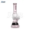 Hittn Glass Water Pipe Beaker Bong 8 Tree Arms Percolator Bong Color Glass Bong 12.5'' 5mm Thick Hand Blown Glass Pipe with 14mm Joint 2024 New Green Pink Black