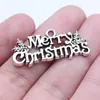 Charms 10pcs 16x36mm Merry Christmas Metal Pendant For DIY Jewelry Making Handmade Craft Findings