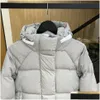 Damskie down Parkas Womens Winter Designer Kurtka na zewnątrz sporty sporty biały kaczka wiatrówki wodoodporne światło utrzymanie ciepła moda c dh3vn