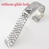 Uhrenarmbänder 20 mm Oyster Jubilee Style Armband 904L Edelstahl Armband Ersatzteile gebürstet poliert Glide Lock System265W