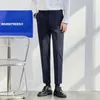 Men's Suits Style Men Suit Pants Solid Full Baggy Casual Wide Leg Trousers High Waist Straight Bottoms Streetwear Oversize W47