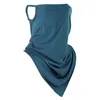 Scarves Summer Silk Cycling Mask Half Face Sun Protection Dustproof Fishing Ear Hanging Triangle Scarf Cooling