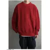 Herrtröjor 2023 Casual Simple Crewneck tröja Autumn / Winter Fashion Märke Lazy Wind Boys Loose Men Clothing