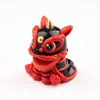 Decorative Figurines Chinese Style Lion Dance Solar Ornaments Bring Wealth Good Fortune For Home Office Desktop Decoration Holiday Gifts