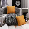 Kussen Fluweel Gestreept 2 stks/set Cover Zachte Luxe Gooi Covers Elegante Scandinavische Decoratieve Case Voor Slaapbank Bank