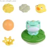 Juguetes de baño para niños, rociador de agua eléctrico, juguetes de baño, bañera de bebé, juguete de ducha, rotación flotante, aspersor de rana, juego de baño, juego de agua para niños Q231212