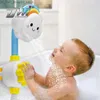 Jouets de bain Éléphant électrique jet d'eau jouets de bain pour enfants bébé salle de bain baignoire robinet douche jouets forte ventouse enfants eau Gam Q231212