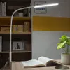 Bordslampor Lång arm LED -skrivbordslampa 10W Klipp Flexibel Justerbar ljusstyrkafärgad ögonskydd för sovrumsläsning Studie Office244s