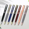 Golden Office Supplies Classic Ink Business Metal Pen Advertising Custom Logo Neutral