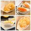 Dinnerware Sets 200 Pcs Disposable Wooden Boat Plates Platters Container Sushi Boats Tray Dessert