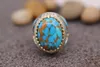 Cluster Rings Vintage Boho Geometric S for Women Tibetan Ethnic Flower Finger Ring Fashion Female Party Jewelry Accessories