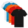 Abiti da uomo B8535 Linea Tinta unita T-shirt T-shirt da uomo manica corta estiva stile arrivo