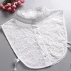 Foulards faux col ajouré, support détachable, fermeture à bouton, accessoires pour vêtements doux