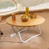 Camp Furniture Household Simple Tea Table Outdoor Camping Portable Small Round Several Balconies For Dining Barbecue