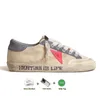 Scarpe classiche di design in oro Super Star Brand Men Casual Do Old Dirty Luxury Women Sneakers Italia Sneakers in pelle bianca in pelle bianca Nappa Pink Silver Tab Stars Mocaurs