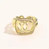 Anéis de marca de designer de casamento feminino amor encantos jóias suprimentos 8k gol1d anel de cobre banhado a dedo fino novo padrão ajustável r294b