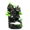 Coral Fish tank landscaping Waterfall Mountain Tree View for Tank Decorations Small Terrain Scenery Ornament REPTILE Habitat 231211