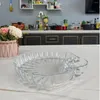 Decorative Figurines European Creative Salad Bowl Transparent Household Simple Dumpling Plate Fruit Cold Vegetables