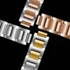Cinturini per orologi Cinturino in acciaio inossidabile 14 18 20 22mm Cinturino in metallo di ricambio per cinturino in oro rosa argento per catena DE264g