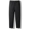 Pantalons pour hommes Pantalons pour hommes Pantalons de survêtement d'hiver chauds et confortables avec poches à taille élastique Idéal pour le jogging Exercice Tenue décontracté Coupe régulière