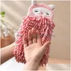 Towel Chenille Soft Hand Towels Home Super Absorbent Eco-Friendly Wipe Cloth With Hanging Loops Kitchen Bathroom Accessories Towel New Dheju